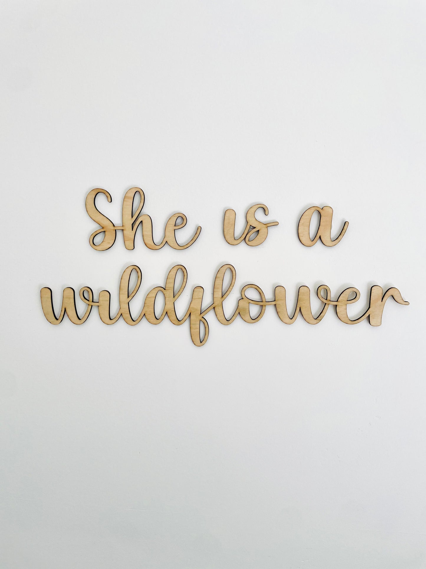 She is a wildflower - Wall script