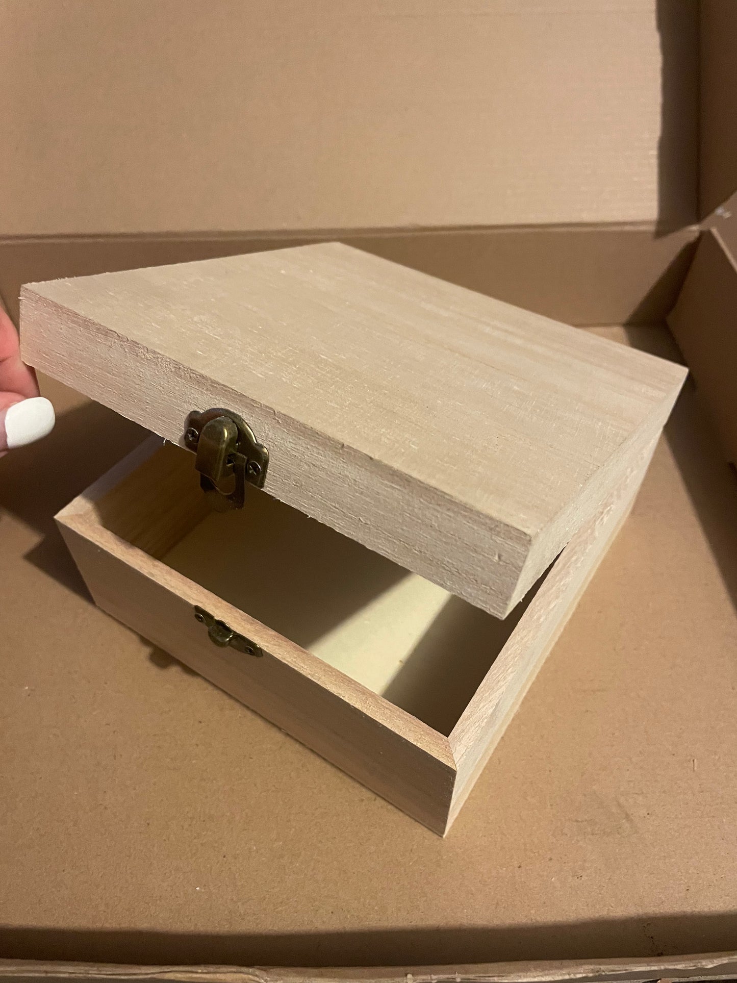 Small pine box