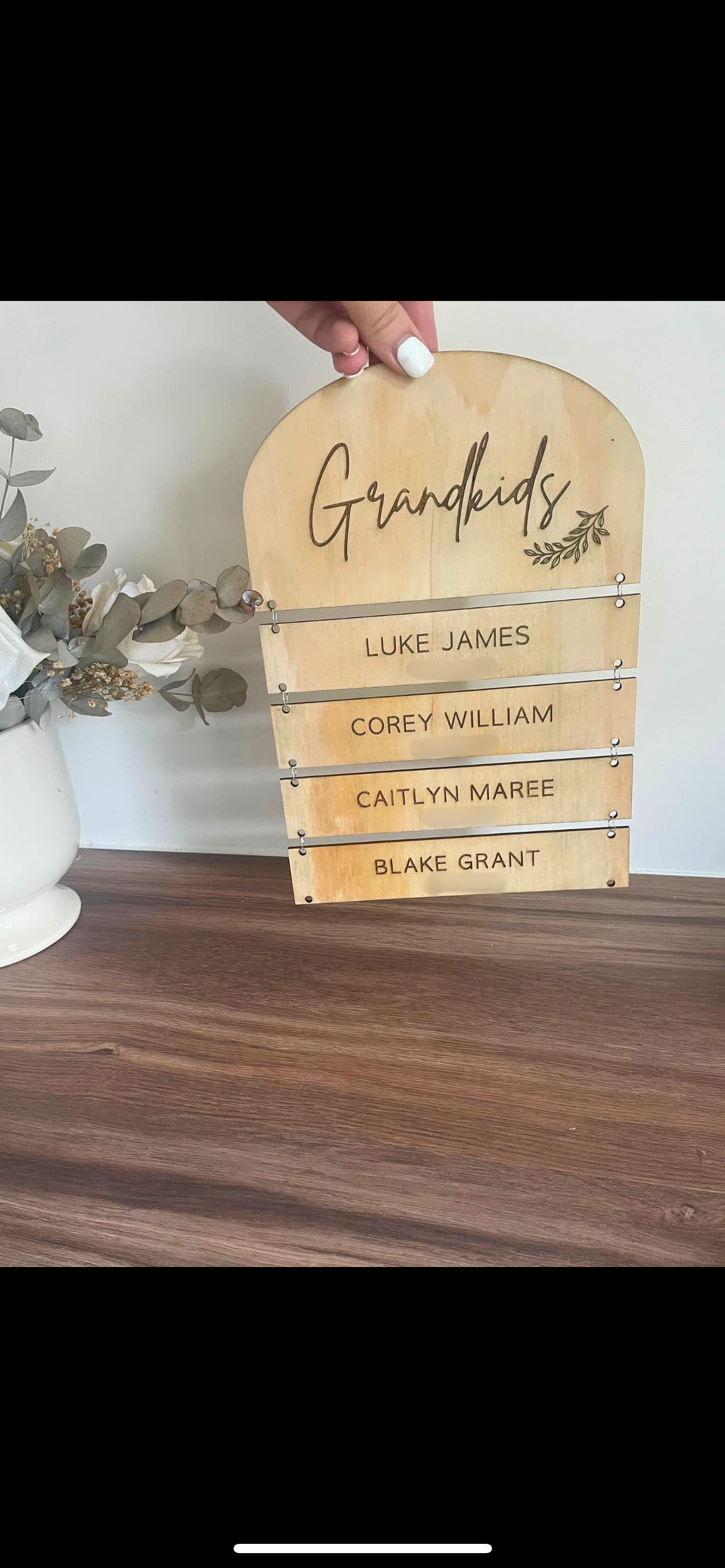 Grandchildren plaque